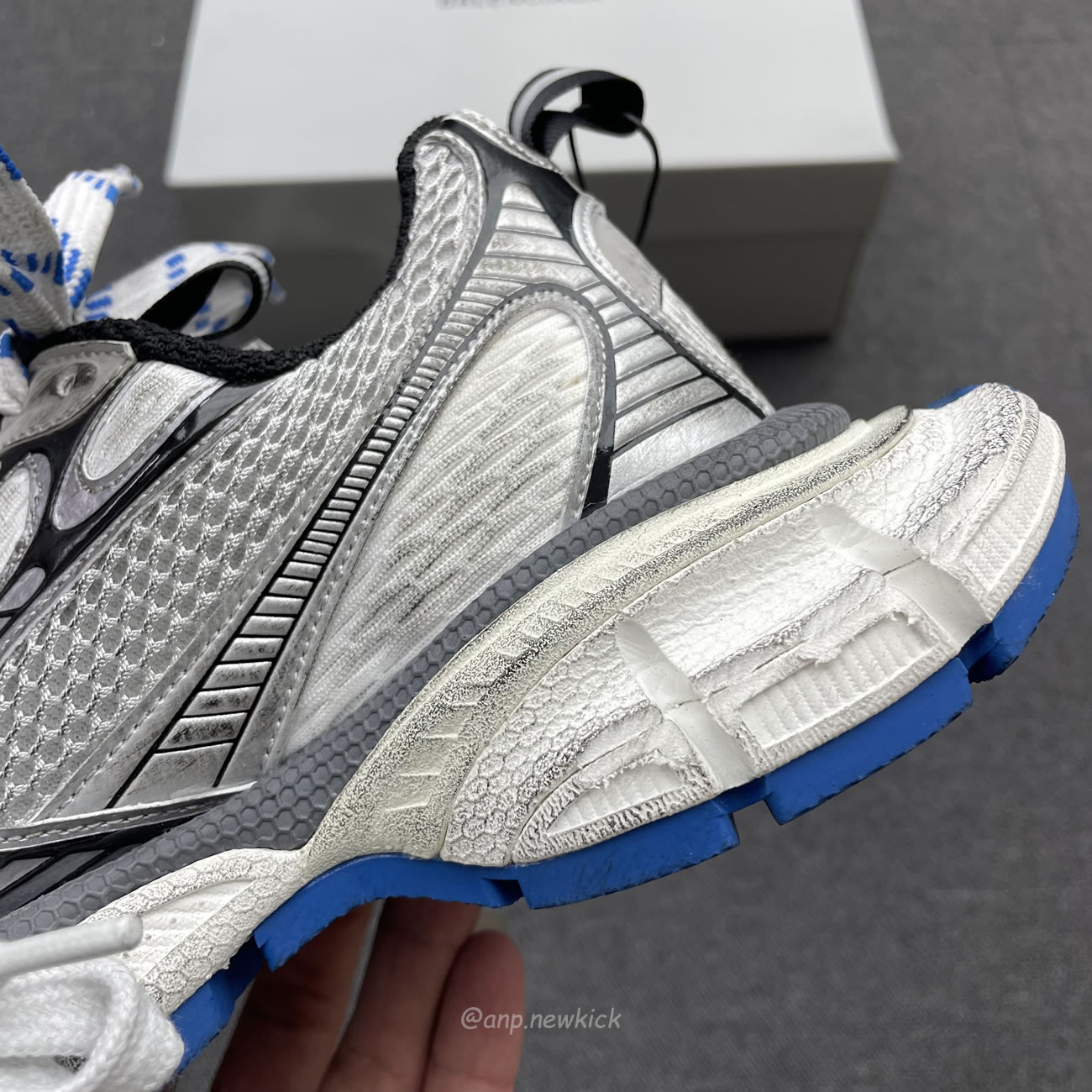 Balenciaga 3xl Trainer Grey White Blue 734731 W3xl7 1214 (10) - newkick.app